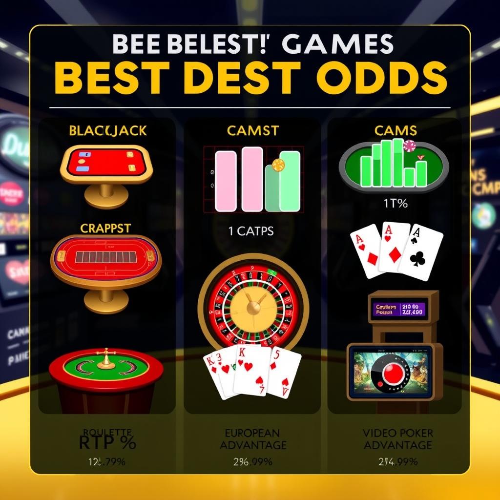 5 Game Casino dengan Peluang Terbaik